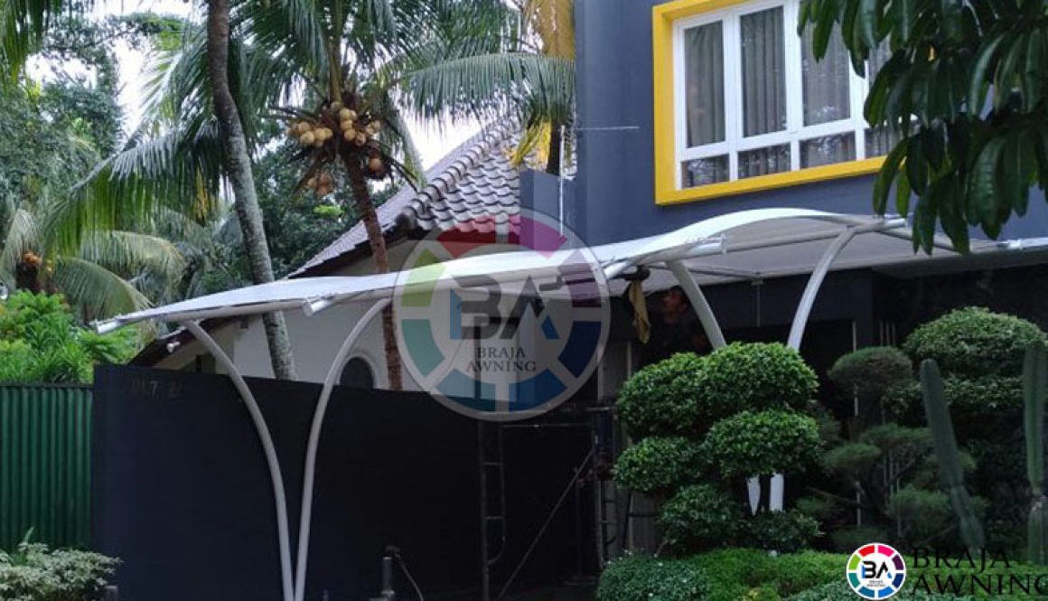 Tenda membrane Jakarta carport dan teras rumah