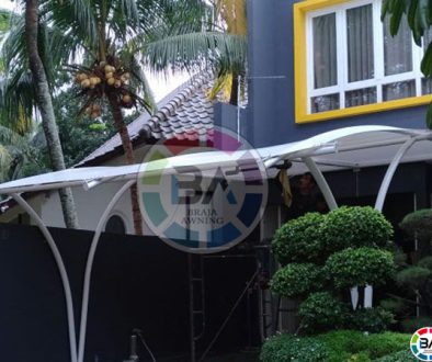 Tenda membrane Jakarta carport dan teras rumah