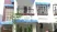 canopy kain biru salur jendela rumah