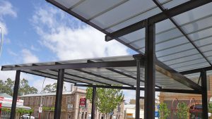 canopy alderon teras bangunan