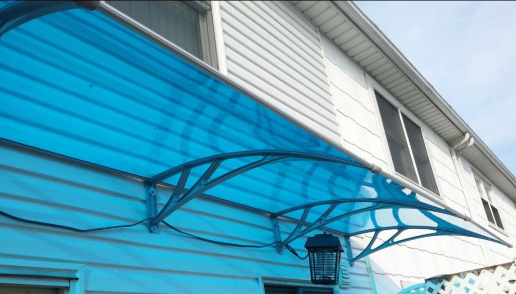 canopy polycarbonate sederhana teras rumah