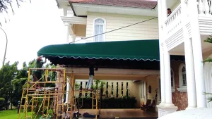 awning kain teras rumah carport hijau jakarta