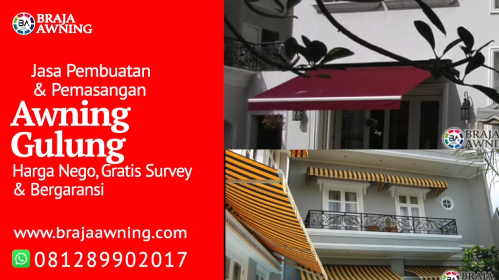 Video Awning Gulung, Kanopi Gulung & Kanopi Lipat Otomatis & Manual